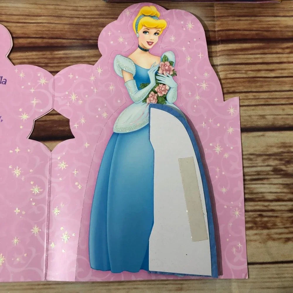 Hallmark Birthday Signature Cards ~Disney Cinderella Iconic Blue Honeycomb Gown